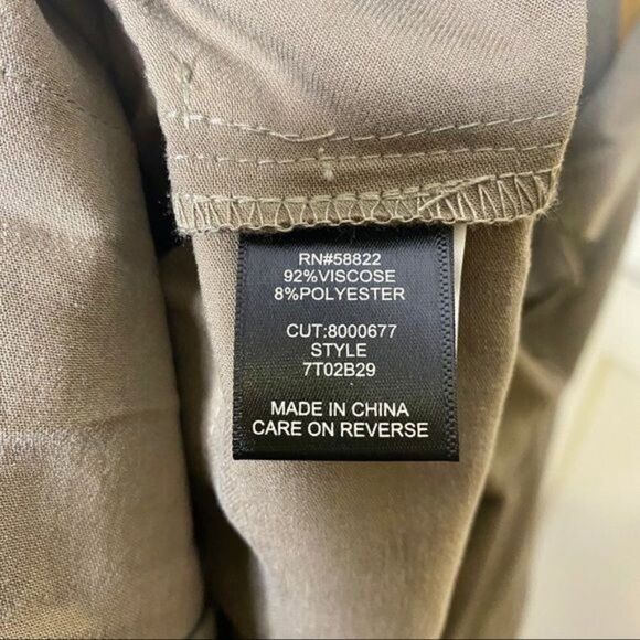 Max Studios Olive Green Soft Twill Utility Jacket Shacket - Picture 10 of 10